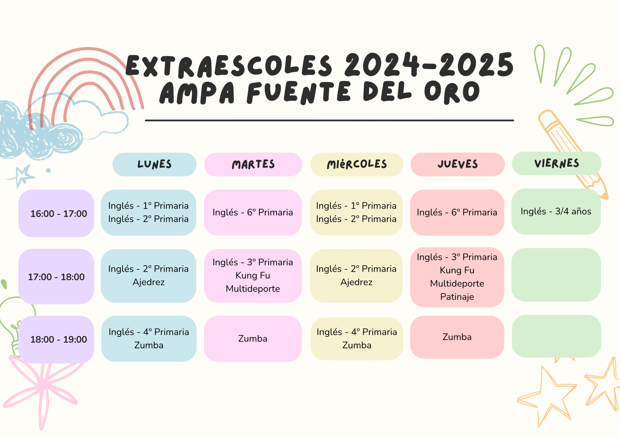 Activiades Extraescolares 2024/25